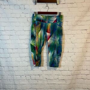 Athleta Tropea Dobby Free Knicker Crops size small